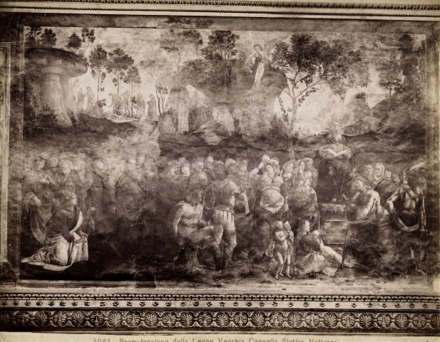 Moscioni, Romualdo — Promulgazione della Legge Vecchia. Cappella Sistina Vaticano — insieme